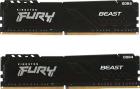 

Оперативная память Kingston DDR4 64Gb( 2x32Gb) 2666MHz FURY Beast Black (KF426C16BBK2/64)