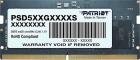 

Оперативная память Patriot Memory SL DDR5 SO-DIMM 32GB 5600MHz (PSD532G56002S), Черный