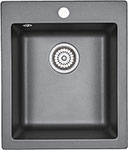Кухонная мойка Granula GR-4201 кварцевая 415*490 мм шварц смеситель для кухни granula gr 2015 шварц