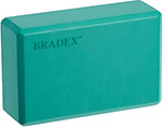 Блок для йоги Bradex SF 0408 бирюзовый сетчатая сумка для йоги bradex