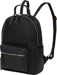 Рюкзак из экокожи Brauberg PODIUM женский, с отделением для планшета, черный, 34x25x13 см, 270817