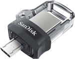 Флеш-накопитель Sandisk Ultra Dual серый [SDDD3-032G-G46] разъем системный micro usb mc 217 для sony xperia z ultra xl39h и др