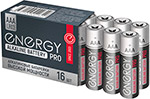 Батарейки алкалиновые Energy Pro LR03/16S (ААА), 16 шт. батарейки алкалиновые energy ultra lr03 8b аaа 8 шт