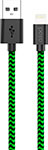 Дата-кабель  Pero DC-04 8-pin Lightning 2А 1м Green-black дата кабель pero dc 04 8 pin lightning 2а 2м silver black