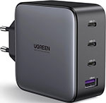 СЗУ Ugreen USB A + 3 USB C, 100W, GaN Tech Fast Charger (40747) сзу ugreen usb a 2 usb c 65 w gan tech fast charger 10335