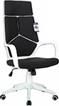 Кресло Brabix PREMIUM ''Prime EX-515'', пластик белый, ткань, черное, 531812 кресло brabix premium infinity ex 707 дерево натуральная кожа черное 531826