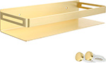 Полка прямоугольная Fixsen одноэтажная, золото-сатин, HOTEL (FX-31003H)