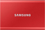Внешний накопитель SSD Samsung T7, 500 Gb, red (MU-PC500R/WW) накопитель ssd samsung sata2 5 250gb 6gb s 870 evo mz 77e250b eu