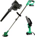 Набор аккумуляторного инструмента  Zitrek (GreenCut 20, ZKBL20, GreenSaw 20 Extra Power) 3 в 1 (082-2022) чёрно-зелёный