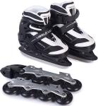 

Коньки-ролики Mobile Kid (2 в 1) UNI SKATE, размер L, черно-белые, Черный/белый