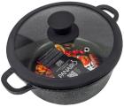 Кастрюля Panairo Expa induction, 3.3 л, с крышкой и литыми ручками, индукция (Exp-KAS-3-AL-K.sil-I)