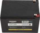 

Литиевый тяговый аккумулятор Gelbert LiFePO4, 12V/12Ah/12A/144Wh (6-DZF-12 6-DZM-12), Черный