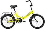 Велосипед Altair CITY 20 (20'' 1 ск. рост 14'') 2020-2021  ярко-зеленый/черный  RBKT1YF01004