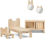 Набор деревянной мебели Lundby для домика Сделай сам Спальня