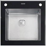 Кухонная мойка Tolero Ceramic Glass TG-500 (Чёрная) (765048) кухонная мойка tolero ceramic glass нержавеющая сталь tg 780