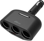 

Разветвитель автомобильного прикуривателя Ritmix c USB-C и QC 3.0 RM-32XQPD