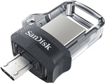 

Флеш-накопитель Sandisk ULTRA DUAL M30 USB 3.0 черный [SDDD3-016G-G46], Серый