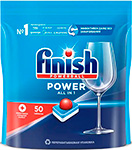 Таблетки для посудомоечных машин FINISH Power 50 таблеток (43095) - фото 1