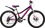Велосипед Novatrack 24 NOVARA алюм.рама 11  фиолетовый  18-скор  диск.торм.STG 24AHD.NOVARA.11VL22