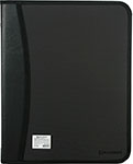Папка на молнии пластиковая Brauberg А4 2 отделения 4 кармана бизнес-класс черн. 225166 (350*282*33 мм)