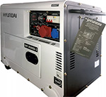Электрический генератор и электростанция Hyundai DHY 8500SE-3