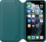 фото Кожаный чехол apple iphone 11 pro max leather folio - peacock my1q2zm/a