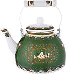 Чайник Agness эмалированный ''сура''  3 л  цвет зеленый  934-325