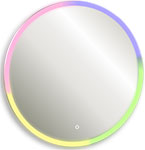 фото Зеркало silver mirrors perla neo-rgb (led-00002610) d770, сенсорный выключатель, мульти-цвет