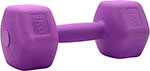 Гантель для фитнеса Sport Elite H-103 3 кг (1 штука), фиолетовый валик для фитнеса туба про bradex sf 0814 фиолетовый