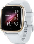 Спортивные часы Garmin Venu Sq 2 Cream Gold Aluminum Bezel with White Case and Silicone Band (010-02701-01) смарт часы smartwatch x7 pro 45мм gold