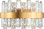 Бра Odeon Light HALL MERKALE/матов.золотой/прозрачный/стекло (4938/1W) цепь со стразами и жемчугом металл пластик стекло 2 5 мм 9 ± 1 м золотой