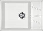 Кухонная мойка GranFest VERTEX 680L, 1-чаша+крыло 680х500 мм, иней (V-680L иней)