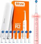 

Электрическая зубная щетка Bitvae R2 Rotary E-Toothbrush, R2 GLOBAL, розовая, Розовый