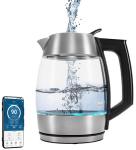 

Чайник электрический Polaris PWK 1841CGLD WIFI IQ Home Матовый, Прозрачный/нержавеющая сталь/черный