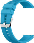 Ремешок для часов Red Line универсальный силиконовый рельефный, 20 мм, голубой универсальный петлевой нейлоновый ремешок для часов 20 mm lyambda navi dsn 19 20 or