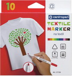 Маркеры для ткани CENTROPEN Textile Marker, 10 цветов, круглый наконечник, 1,8 мм (2739/10) альбом склейка для маркеров canson marker layout