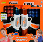 

Игрушечное оружие 1 Toy Street Battle с мягкими шариками (в компл. 2 пист. 24 шар. 2 8 см) короб. Т13651