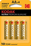 

Батарейка KODAK LR6-4BL ULTRA PREMIUM 30959514