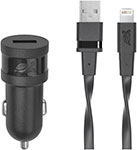 фото Автомобильное зу rivacase (1 usb / 1 a) с кабелем mfi lightning va4215 bd2 ru