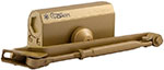 Доводчик дверной НОРА-М 2S-F, 25-50 кг, золото (13707)
