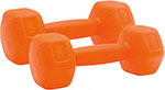 Гантели для фитнеса Sport Elite H-201 1 кг (2 штуки), оранжевый