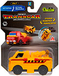 Машинка 1 Toy Transcar Double: Автокран – Бетономешалка, 8 см, блистер машинка 1 toy transcar double пожарный автомобиль транспортная полиция 8 см блистер
