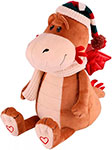 Мягкая игрушка Maxi Toys Дракон Фрэнк в шапочке и шарфике, 25 см