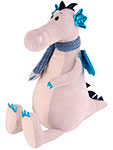 Мягкая игрушка Maxi Toys Дракон Эштон в шарфике, 30 см