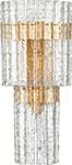Бра Odeon Light HALL MERKALE/матов.золотой/прозрачный/стекло (4938/3W) цепь со стразами и жемчугом металл пластик стекло 2 5 мм 9 ± 1 м золотой