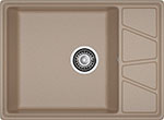 Кухонная мойка GranFest VERTEX 680L, 1-чаша+крыло 680х500 мм, песочный (V-680L песочный) bbb крыло заднее bbb bfd 14r 27 5 29 красный