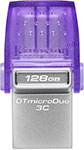 Флеш-накопитель Kingston DataTraveler microDuo, 3C, USB Type-C/Type-A, 128 Gb (DTDUO3CG3/128GB)
