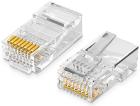 

Коннектор Ugreen NW110 RJ45 Network Connector for UTP Cat 5, Cat 5e, 50 шт., прозрачный (20331)