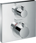 фото Термостат hansgrohe ecostat square для 2х потребителей (внешняя монтажная часть) 15 714 000