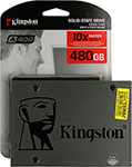 Накопитель SSD Kingston 2.5 A400 480 Гб SATA III TLC (SA400S37/480G) внутренний ssd накопитель netac n535s 480gb 2 5” sata iii 3d tlc синий nt01n535s 480g s3x